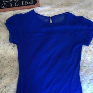 Express XS Royal Blue Blouse